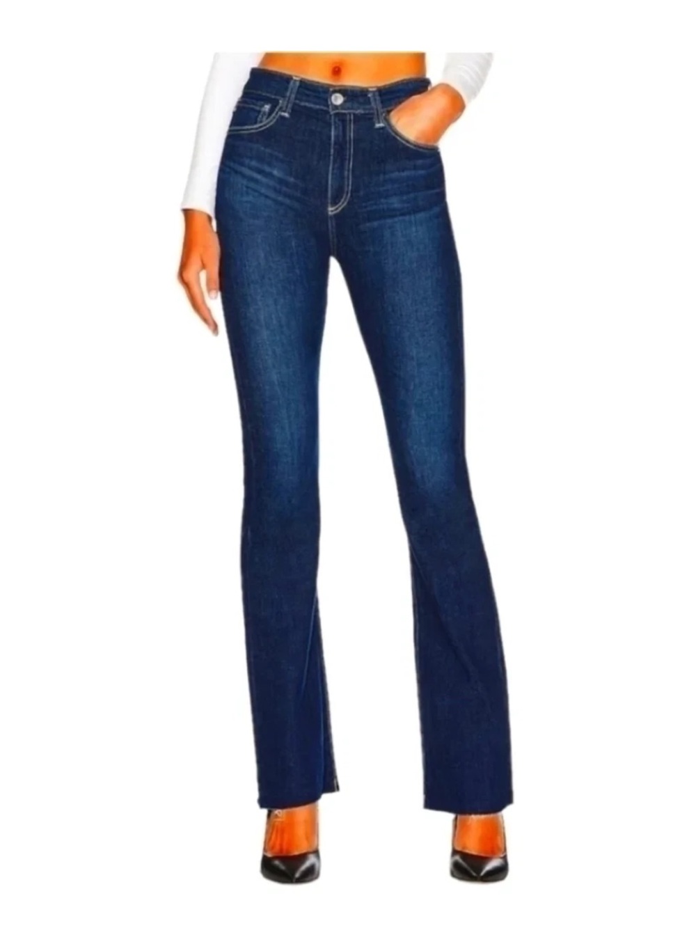 NEW! NWT AG Adriano Goldschmied Alexxis Boot High Rise Dark Wash Jeans Size 29